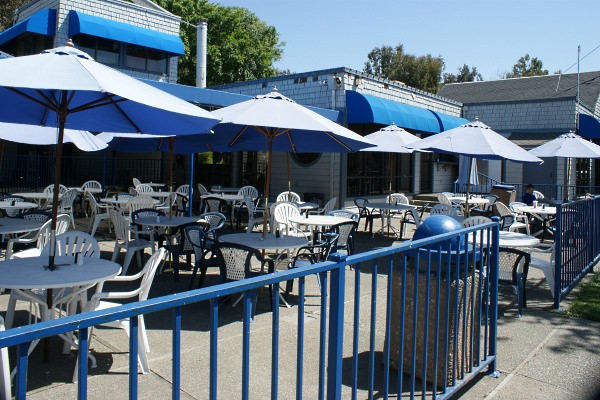 Patio eating area