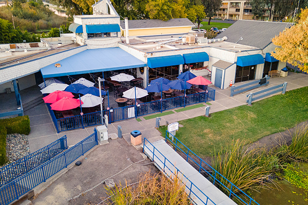 Bird's eye view of Bob's at the Marina